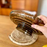 Vintage smoked glass bowl