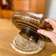 Vintage smoked glass bowl