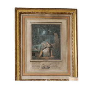 Gravure du XVIIIe siècle : La