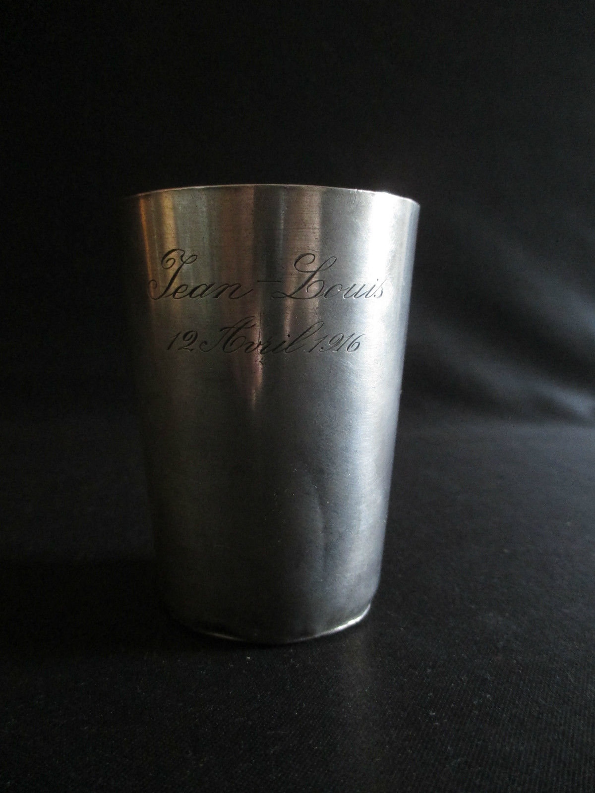 Brass ring in sterling silver