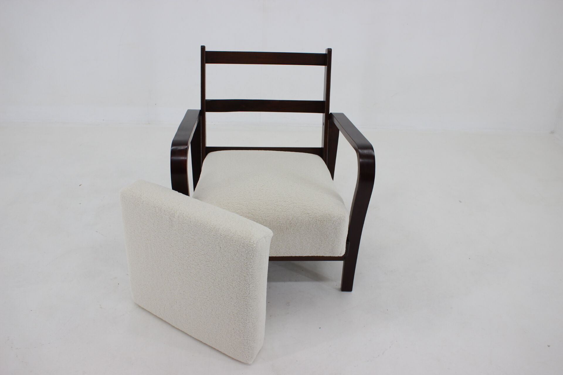 1940s Art Deco Armchair, Czechoslovakia