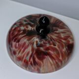 Coloured crystal bonbonnière Art Verrier Saint Louis