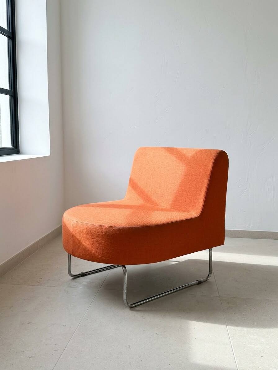 Retro orange armchair