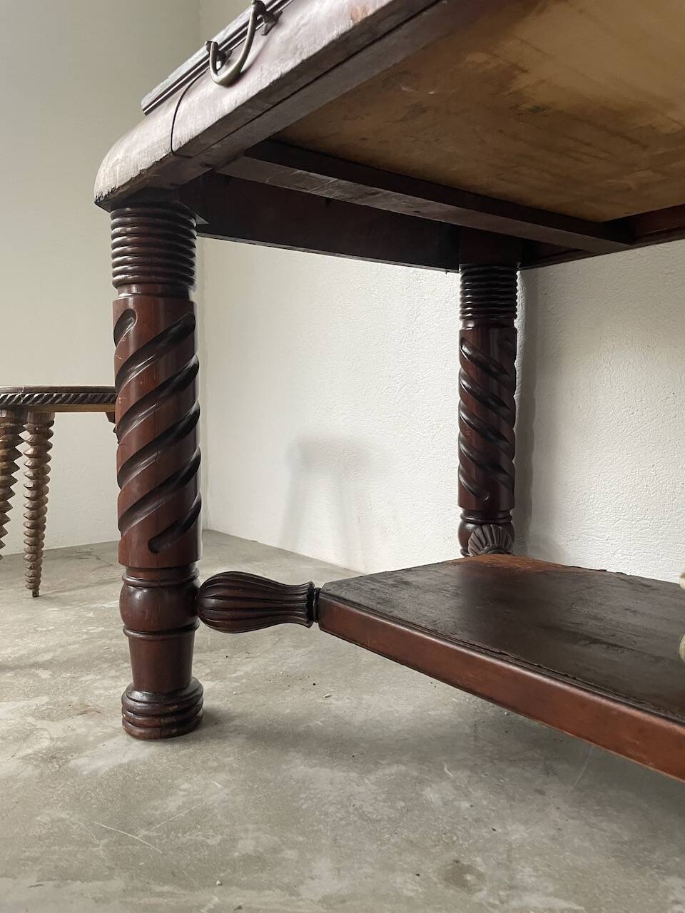 Bureau console acajou 1900