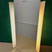 Illuminated wall mirror by Ernest Igl for Hillebrand, mid-century, Germany, 1960s.