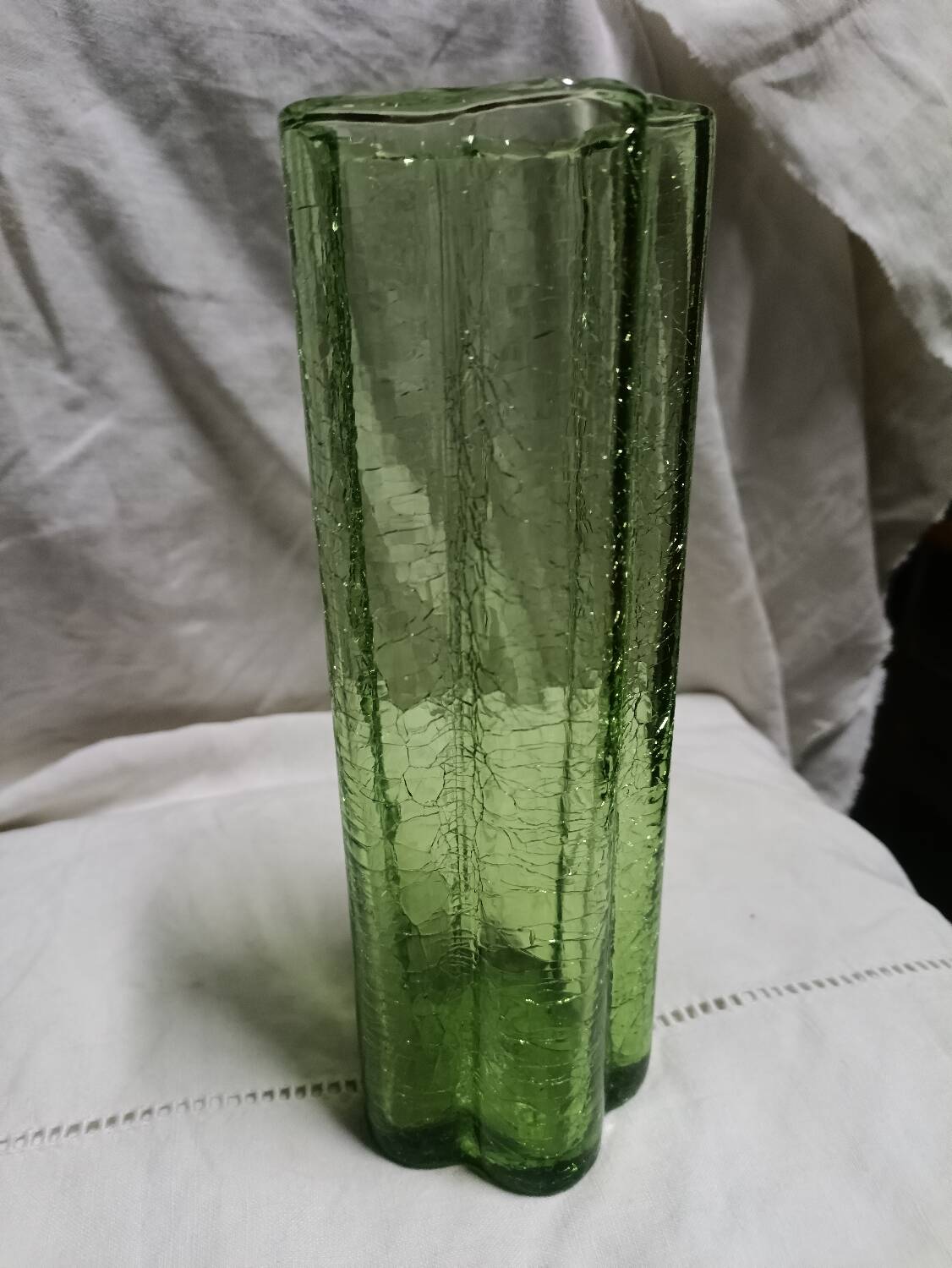 Viennese blown glass vase