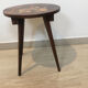 Inlaid wood side table