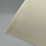 Miroir mural italien OVNI, plastique ivoire flexible, design vintage de l'ère spatiale,