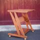 Wheeled service, wooden furniture
