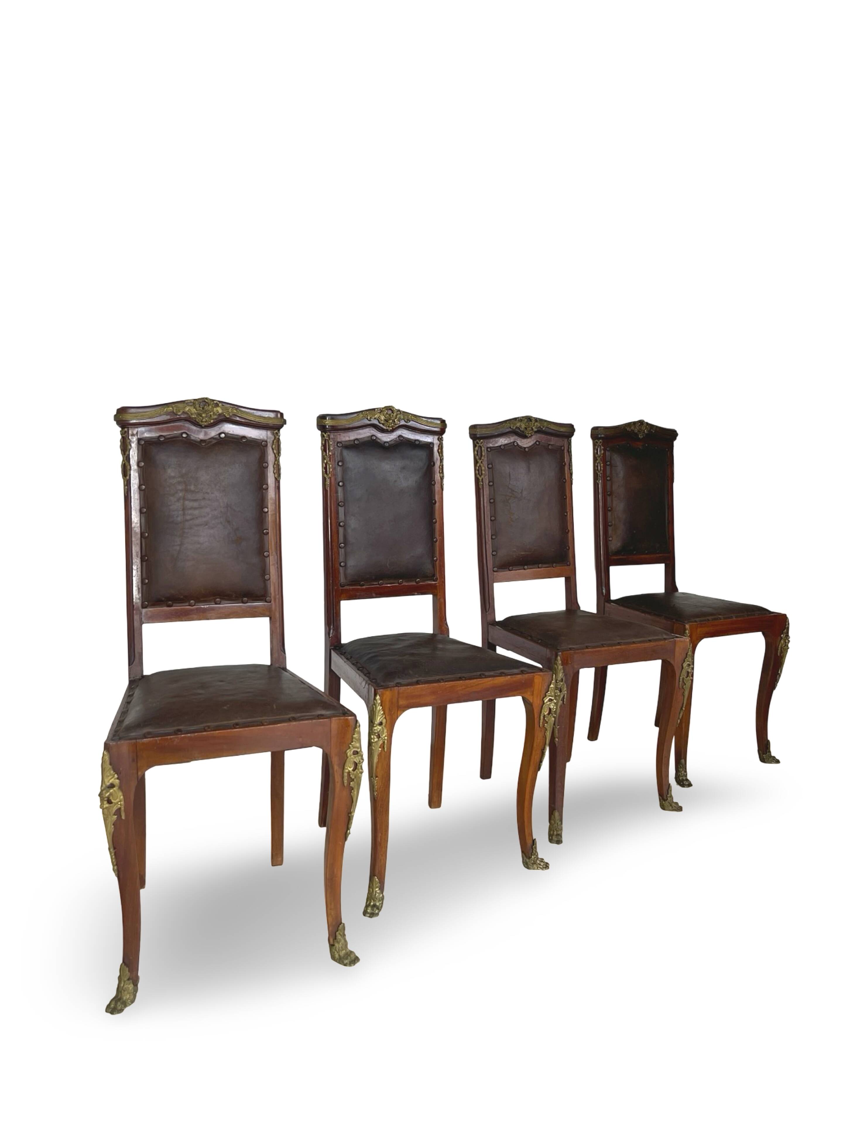 Italian art deco dining chairs 1920s