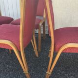 Series of 6 bow wood steiner chairs