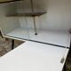 Mid-Century Modern bar cabinet 1960s with compass legs & brass