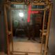 Large gold mirror with closed edges