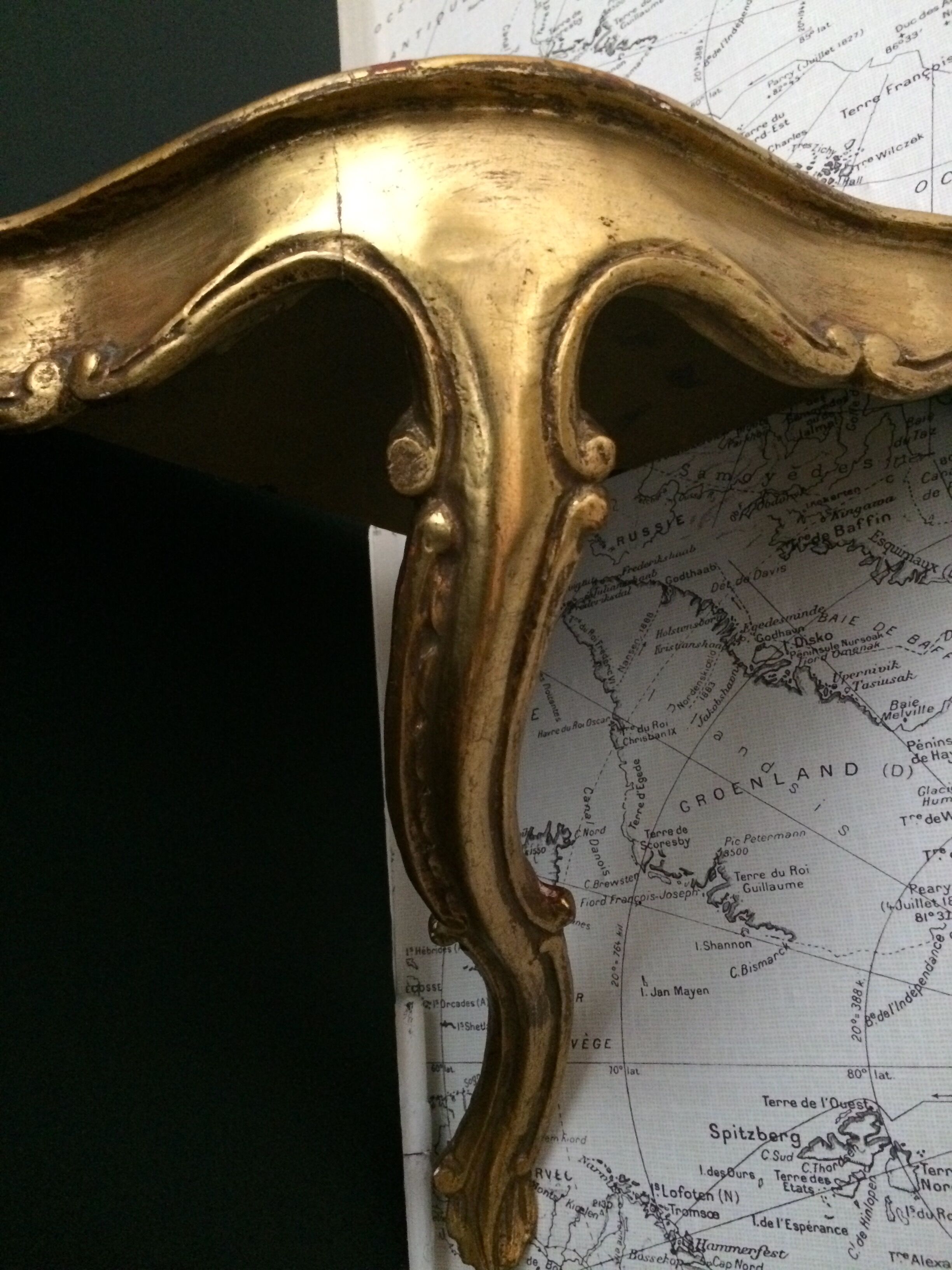 Angle wall console table