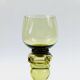 Paire de verres à vin anciens en verre soufflé à la main de Roemer, Allemagne, années 1880-1900