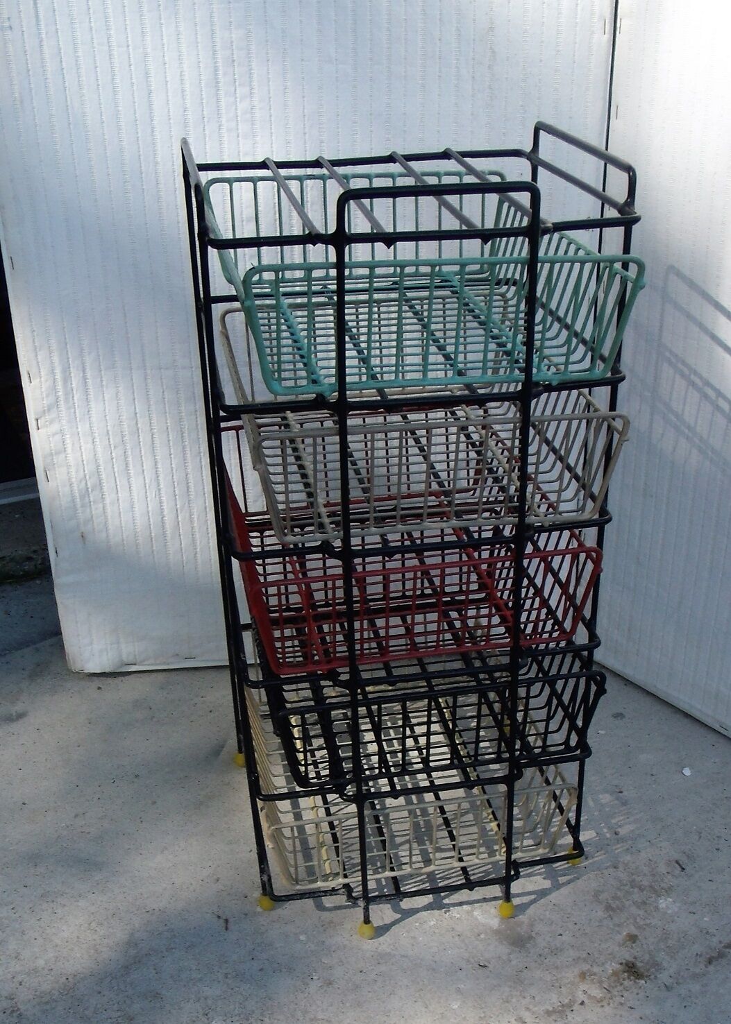 Vintage trolley storage rack 1950
