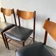 Set of 4 Italian chairs by Gianfranco Frattini.
