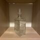 Chiseled glass whiskey decanter