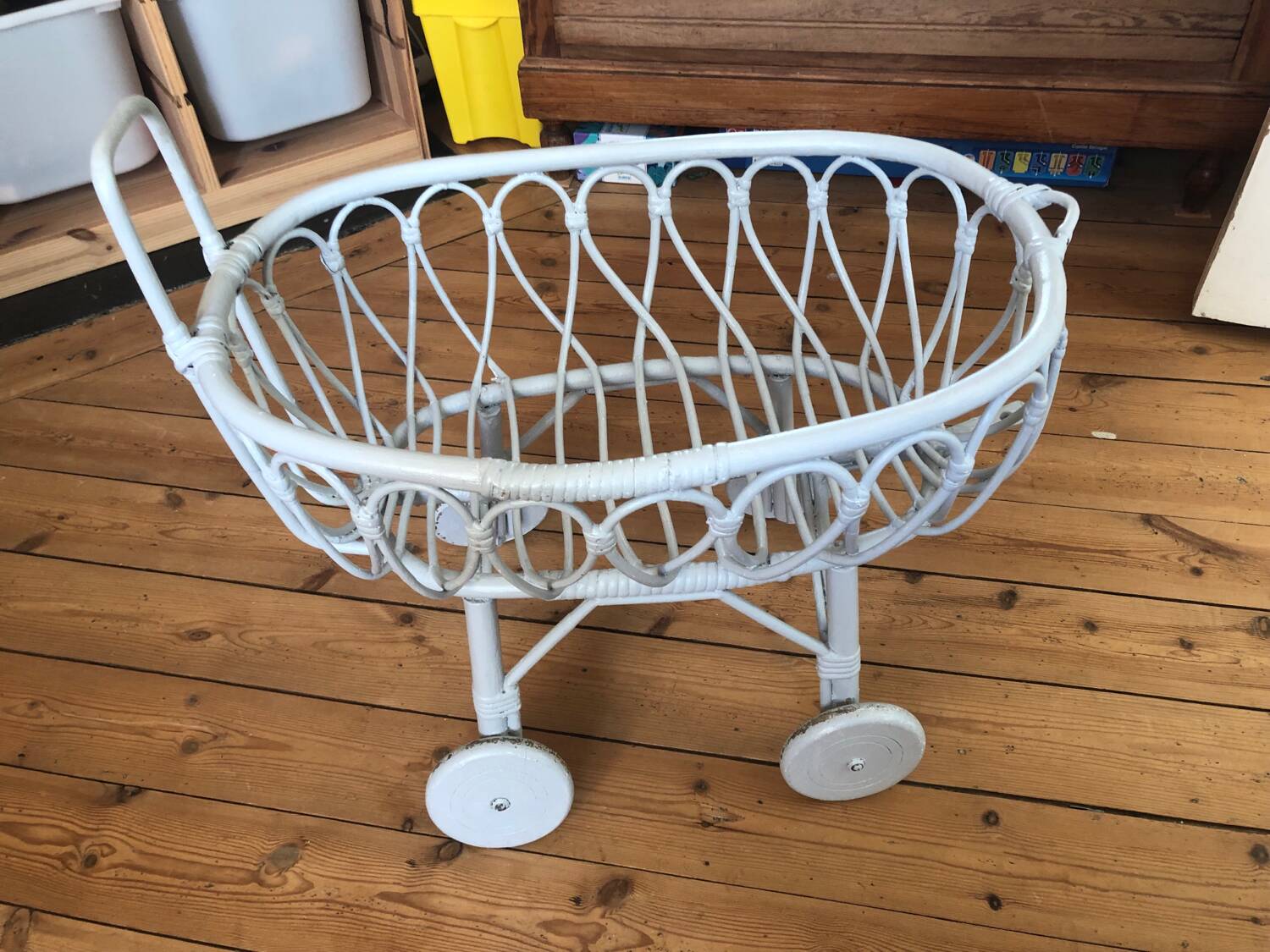 Renovated rattan pram