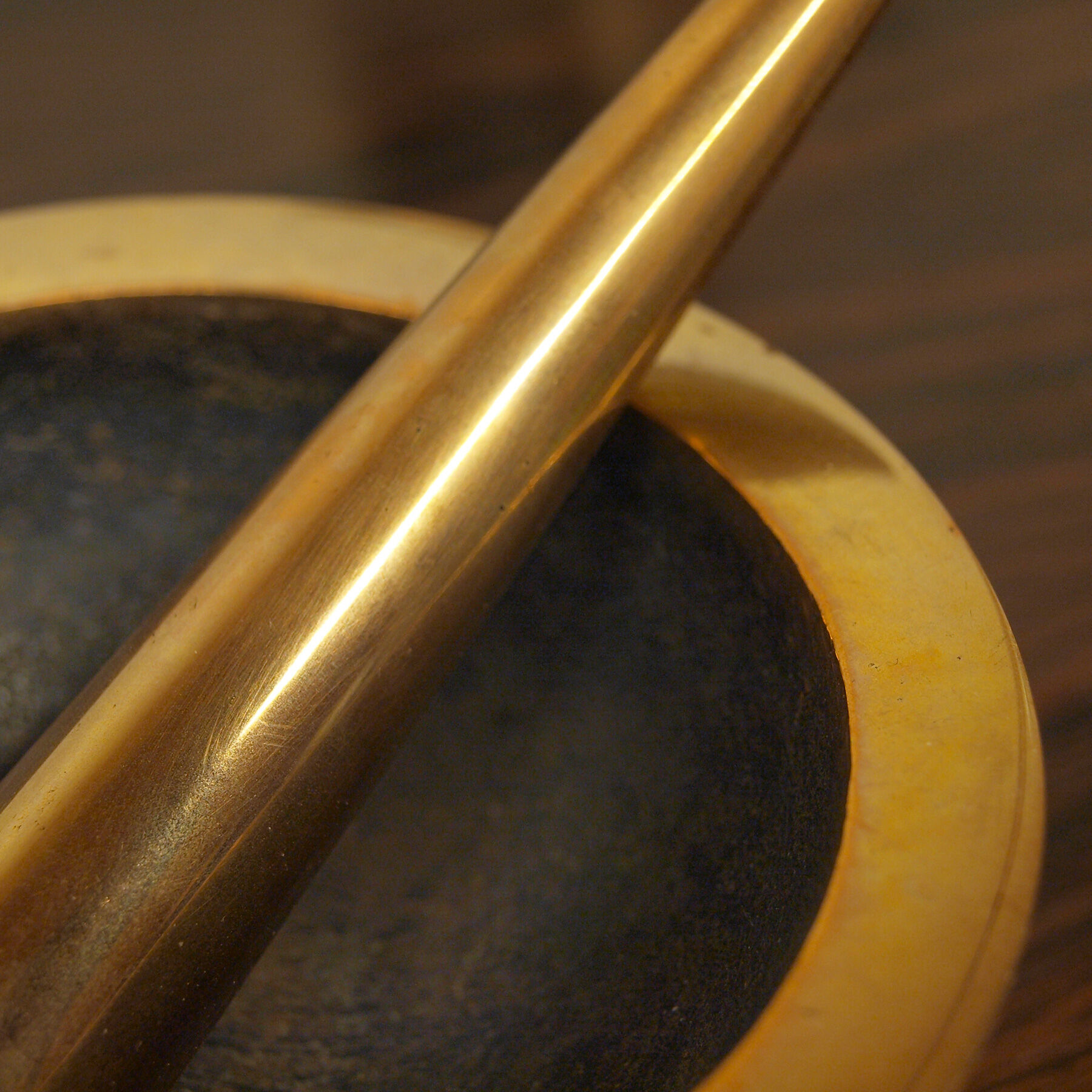 Jacques Lauterbach's bronze pestle ashtray, 1960s