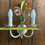Applique florale metal