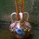 Enamel glass vase