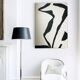 Large contemporary abstract canvas