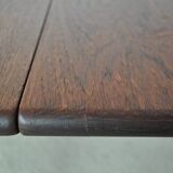 Hans J. Wegner Drop Leaf Table in Solid Teak and Oak for GETAMA