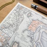 Printed in 1902, Saint-Malo and surrounding areas, Brittany.