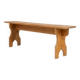 Art Deco bench in solid wood, France ca. 1940