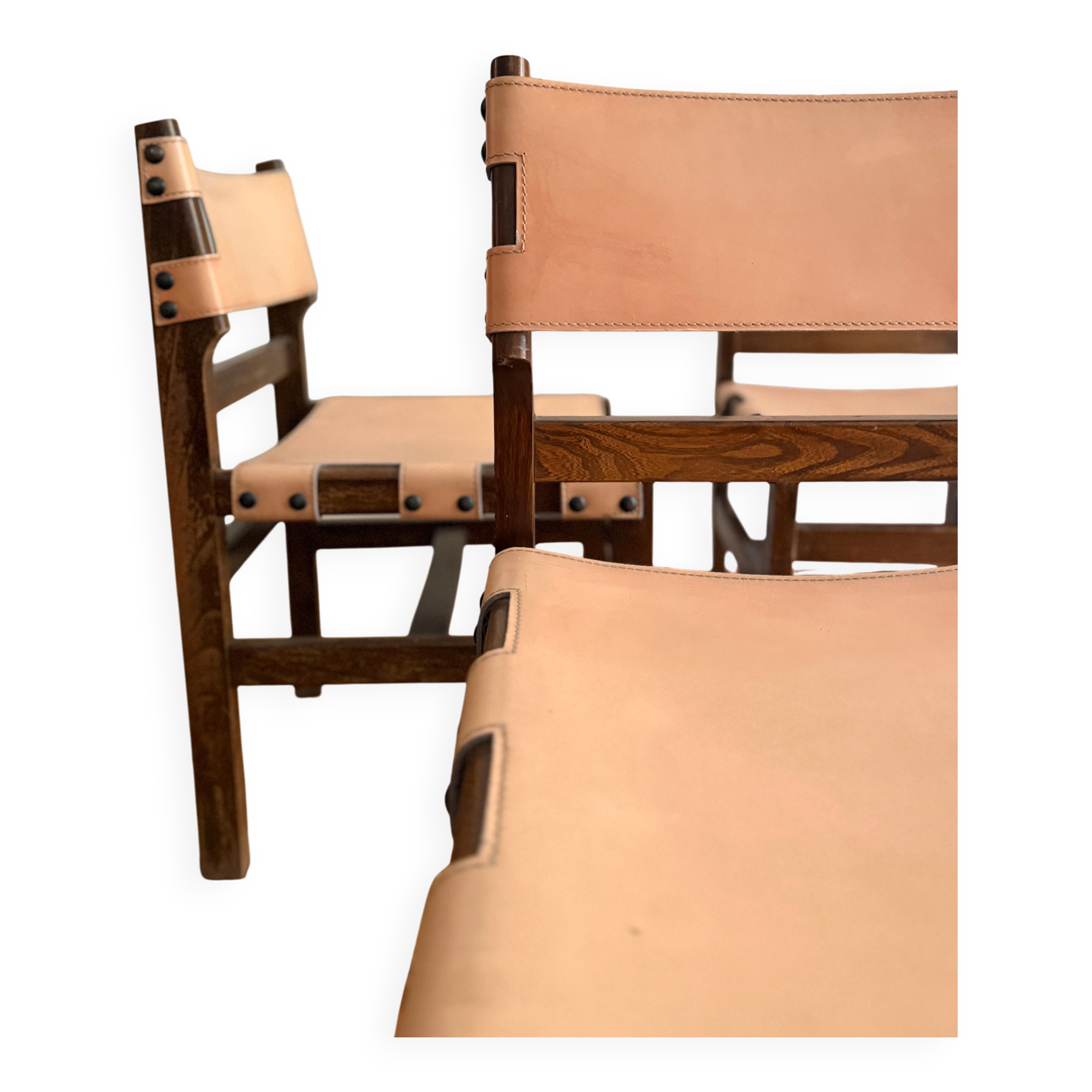 Chairs by Pierre Chapo for Maison Regain