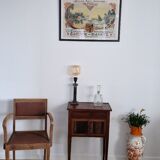 Directory style marquetry side table