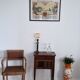 Directory style marquetry side table