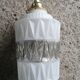 Vintage globe pendant light in molded glass.