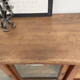Enfilade de métier XXL chêne portes vitrées
