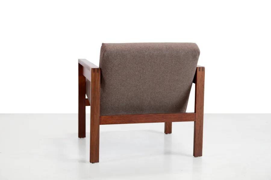 Hein Stolle for 't Spectrum wenge wooden armchair model SZ25 / SZ80