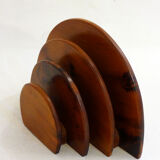 Wooden semicircle letter holder