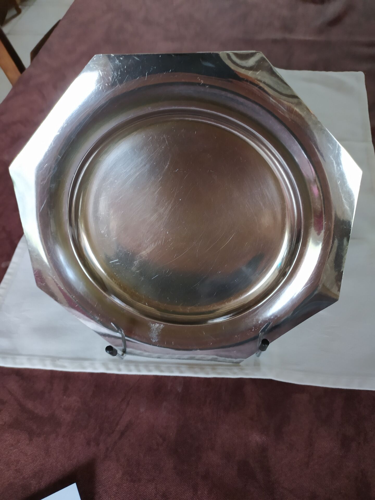 Silver-plated cake plate