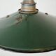 Lumière émaillée verte industrielle, années 1950
