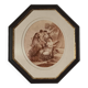 Tableau Reproduction à la sanguine vintage