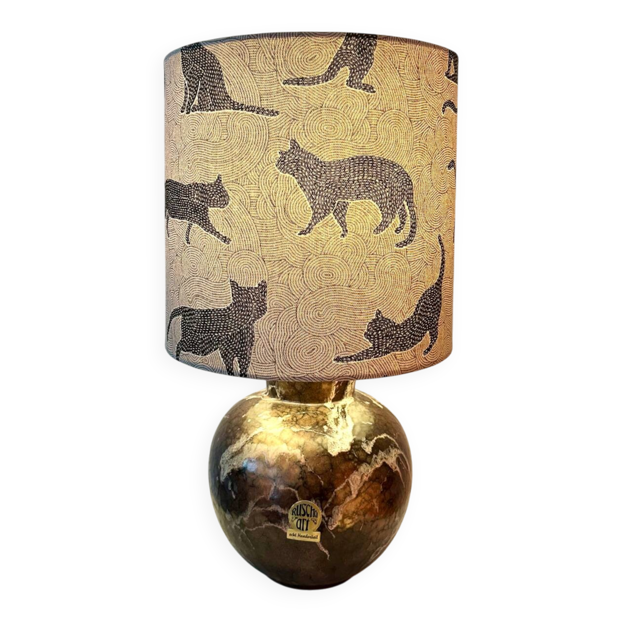 Lampe de table charmante pour les amoureux des chats - nouvellement assemblée