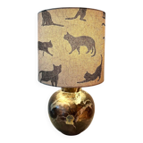 Lampe de table charmante pour les amoureux des chats - nouvellement assemblée