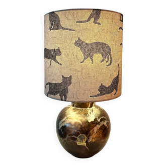 Lampe de table charmante pour les amoureux des chats - nouvellement assemblée