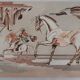Carul : à cheval, lithographie originale signée