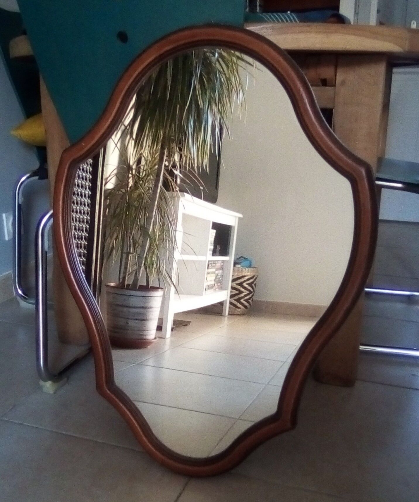 Vintage baroque-style mirror 75x55cm
