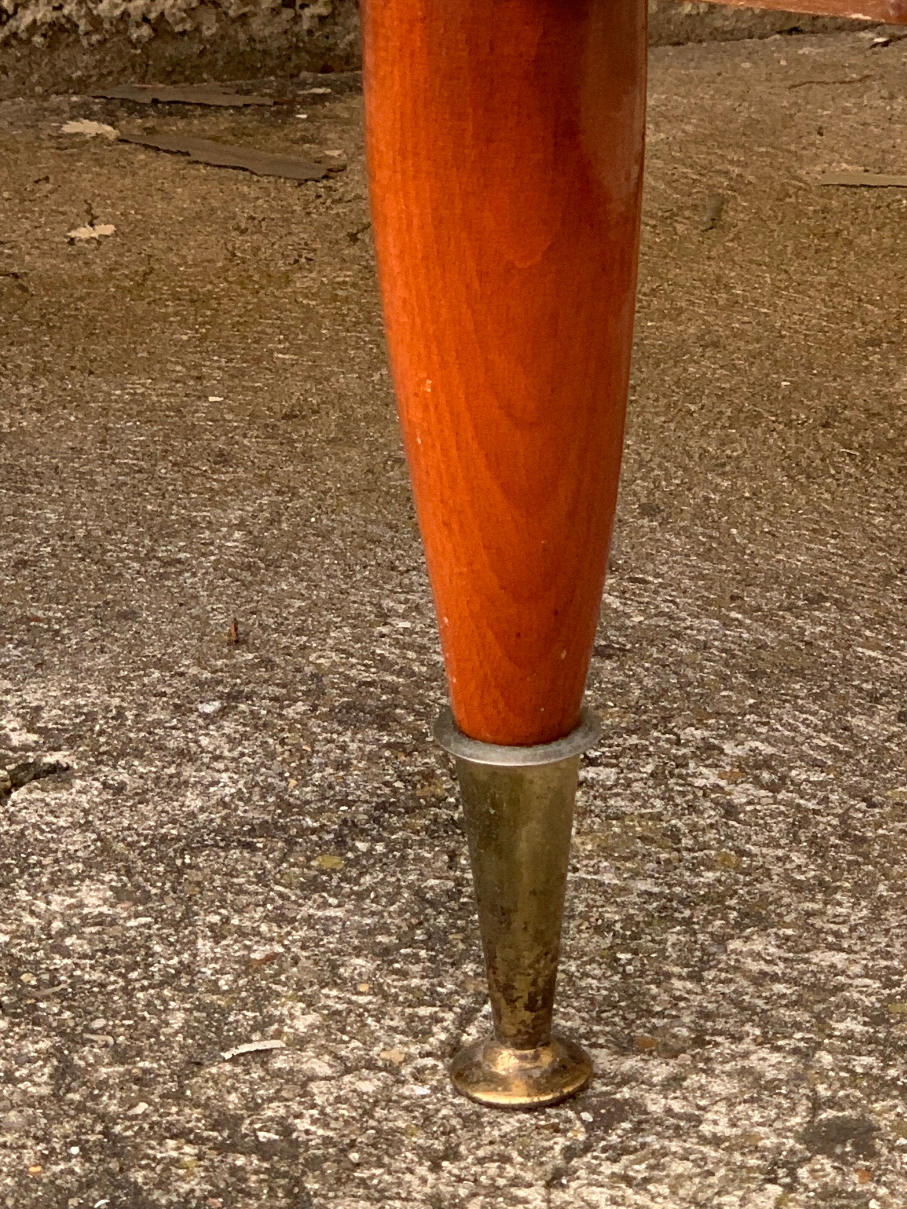 Vintage varnished teak chest of drawers 1970