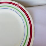 3 vintage porcelain dinner plates