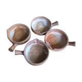 Series of 4 sandstone ramekins