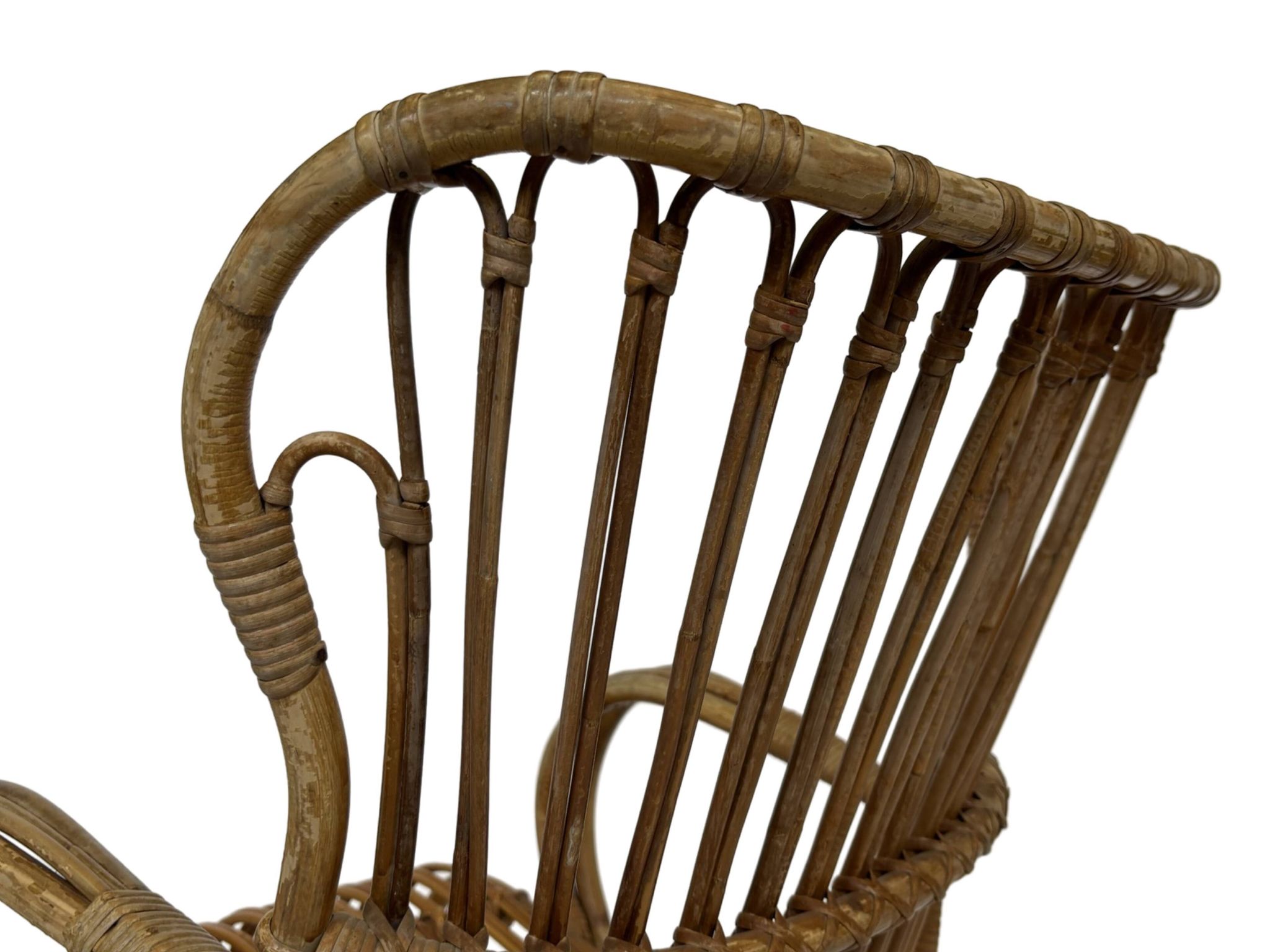 Set of two Belse 8 model Rattan chairs by Dirk van Sliedregt Rohe Noordwolde 1960