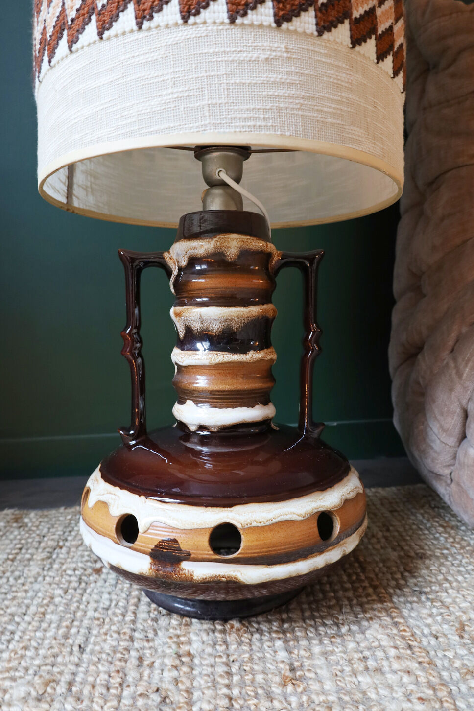 CERAMIC FLOOR LAMP 70'S KIL LIBOJE YUGOSLAVIA